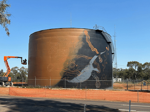 Reservoir Refurbishment Complete With Mural Now Underway